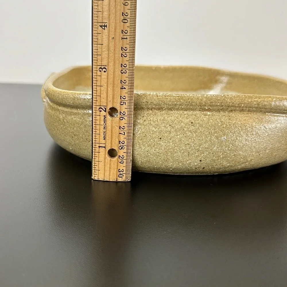 Vtg Devica Studio Art Pottery Baking Dish Made‎ in Portugal Speckled Earthenware